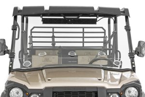 Kawasaki Mule PRO-FX EPS LE Vented Full Windshield - Rough Country - Scratch Resistant - '16-'23